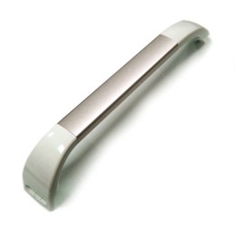 Ручка двери Bosch 00490831, белая с серебристой вставкой, без заглушки
